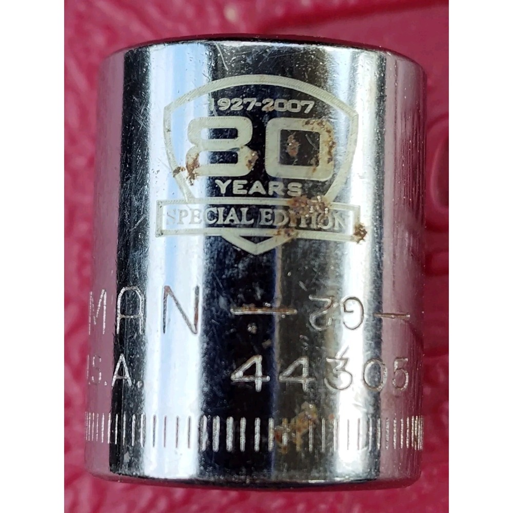 Craftsman 80 Year USA 14mm 12 Point 3/8" Drive Socket 44305 Inv -G2-(km)